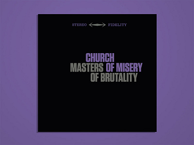 Master Of Brutality cover fidelity hifi music record stereo vinyl