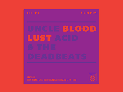 Blood Lust album cover doom hifi music record stereo typography uncle acid