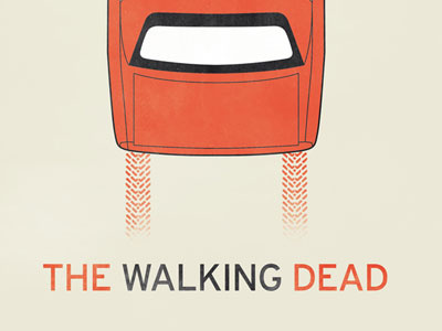 Red Car blood car poster red series texture type undead walking dead zombie