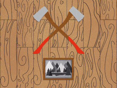 Axe and picture axe frame illustration picture poster texture wood