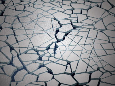 Ice cracks
