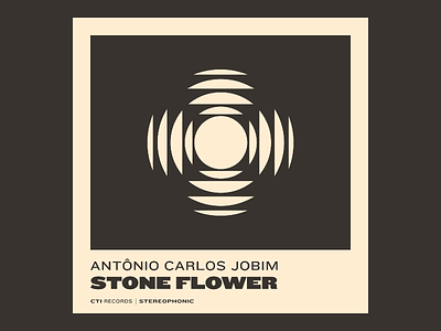 Stone Flower album cover bossa nova flower geometric record cover stereo stone type