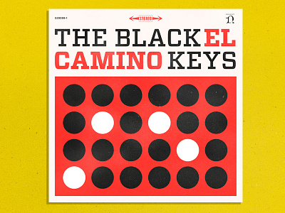 The Black Keys - El Camino black cover dribbble jazz keys typography