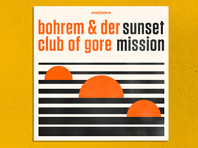 Sunset Mission album bohren classic cover jazz modern modernist sun sunset texture typography
