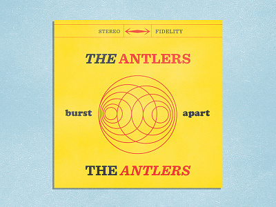 The Antlers - Burst Apart antlers apart burst cover modern music typography