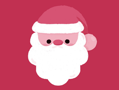 Santa christmas cute december design graphic happy illustration kawaii kawaii art kid minimal pastel santa santaclaus