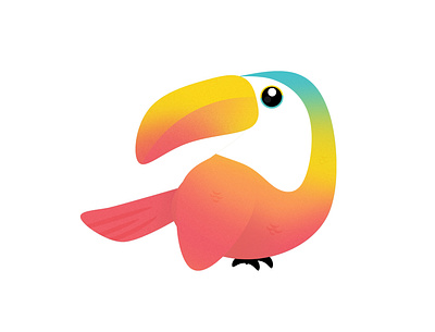 Toucan bird cereal cute design graphic happy illustration kawaii kid minimal nature pastel rainbow toucan toucans