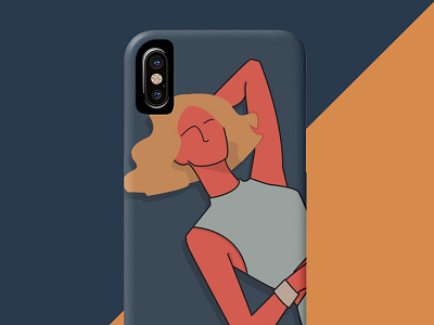 Lady (iPhone Case) abstract beauty case cute design fashion feminism girl graphic illustration kid lady minimal people phone portrait ui woman