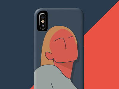 Lady (Phone Case) abstract beauty case case design cute fashion feminism girl graphic illustration kid lady minimal people phone portrait ui woman