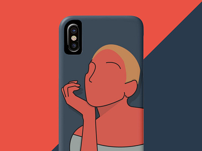 Lady abstract beauty case cute design fashion feminism girl graphic illustration kid lady minimal phone portrait ui woman