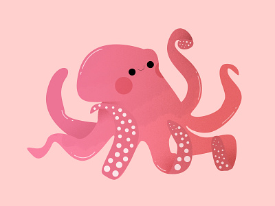 Octopus 2019 abstract animal creature cute design graphic happy illustration kid mermay minimal mystical myth oc ocean octopus pastel sea spring