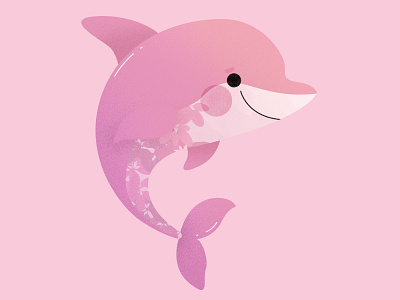 Dolphin 2019 abstract animal creature cute design dolphine graphic happy illustration kid mermay mystical myth ocean pastel sea shark spring