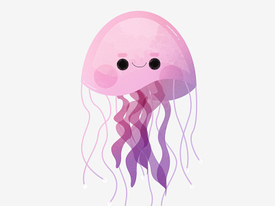 Jellyfish 2019 animal creature cute design graphic happy illustration jellyfish kid mermaid mermay minimal mystical myth ocean pastel sea spring