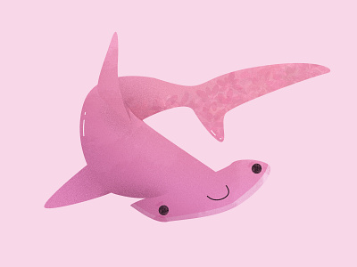 Hammerhead shark 2019 animal creature cute design graphic hammer hammerhead shark illustration kid mermaid mermay ocean pastel sea shark spring