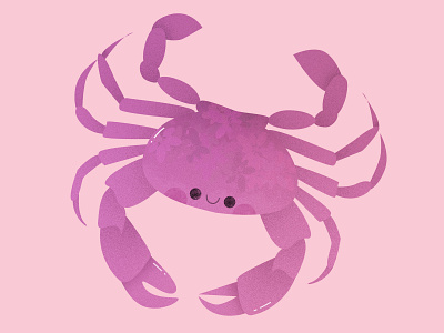 Crab 2019 animal crab creature cute design graphic happy illustration kid mermaid mermay minimal mystical myth ocean pastel sea spring