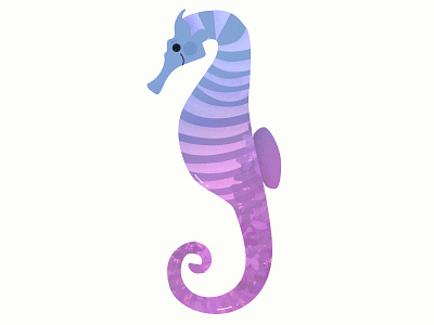 Seahorse 2019 animal creature cute design graphic happy illustration kid mermaid mermay minimal mystical myth ocean pastel sea seahorse spring