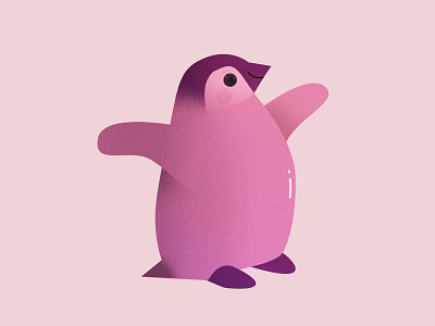 Penguin animal creature cute design graphic happy illustration kid mermaid mermay minimal mystical myth ocean pastel penguin purple sea spring summer