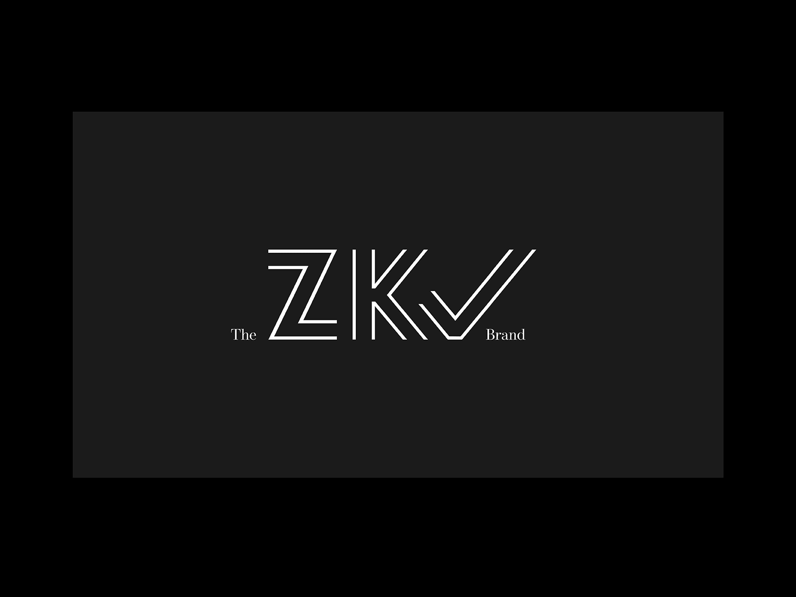 ZKV Brand branding design illustration logo minimal typography