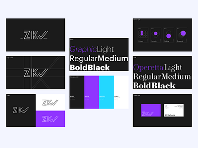 ZKV Brand Book art branding design illustration logo minimal typography vector