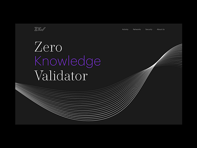 ZKV Landing Page brand branding crypto design idenity illustraion landingpage minimal onepager ui visualidentity web design website