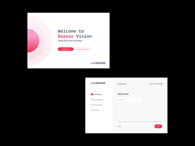 Dazaar Vision app app design blockchain brand branding broadcast crypto design desktop app desktopdesign identity logo streaming ui ui ux uidesign uiux ux web webapp