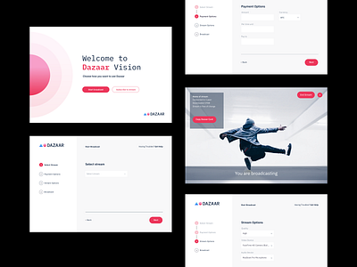 Dazaar Vision app application brand branding crypto design desktopapp identity minimal streaming ui uidesign ux