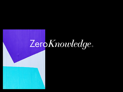 ZeroKnowledge '21 brand branding crypto design identity logo logodesign poster typography