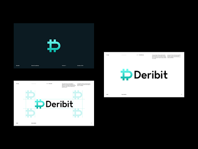 Deribit Brand Guidelines pt I brand branding crypto design gradient identity illustration logo minimal typography