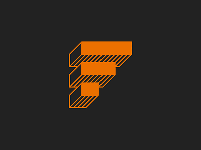 Foundry branding custom type geometric grid icon logo monogram typography