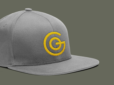 GO 2020 GO apparel branding custom type hat mockup monogram typography yellow