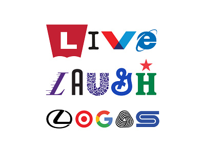 Live. Laugh. Logos. brand branding identity logo logos