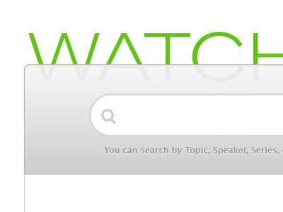 Watch & Listen akzidenz grotesk green newspring brand search box typography