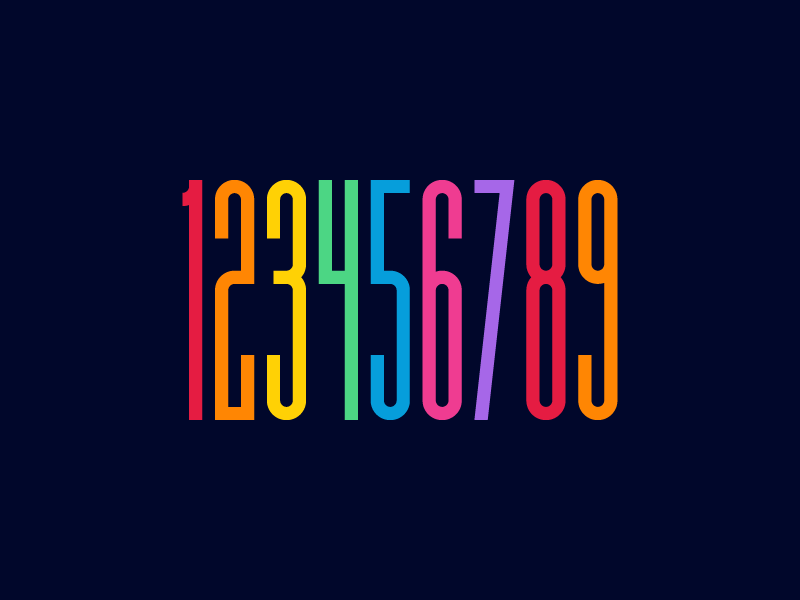 Onetwothreefourfivesixseveneightnine... by Blankenship on Dribbble