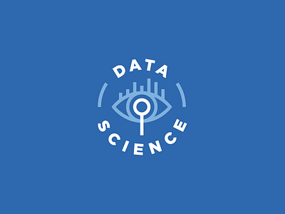 I believe in science. bar chart data eye icon illustration