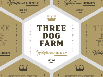 3DF Wildflower Honey Labels