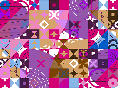 Trippy Experiments geometric mid century pattern texture