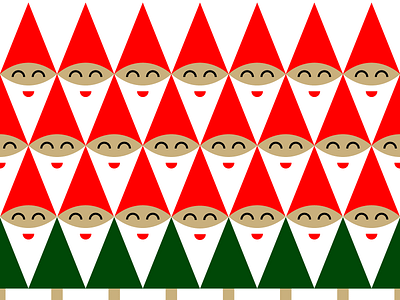 Simultaneously Holly & Jolly christmas christmas tree grid illustration pattern repeating pattern santa