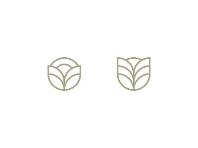 A/B Test floral logo thick lines