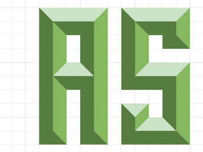 Unused Alphabet 3d bevel chisel grid illustrator typography