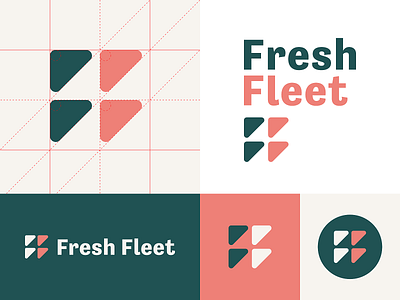 So Fresh, So Clean, So Many Triangles branding identity grid icon logo simple logo typography