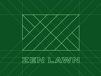 The Zen of Grids branding custom type green grid logo monogram typography z monogram