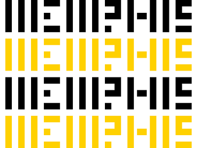 Memphis! custom type grid lettering typography
