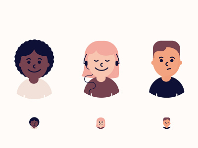 Little Peoples avatar characterbuild characters community cuties expressions icons illustration illustrator people vector warm