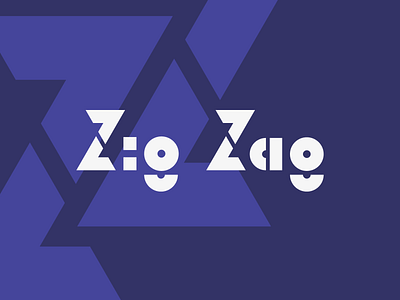 Zig Zag Logo Wordmark agency branding logo logo design logo mark logotype programming type web wordmark