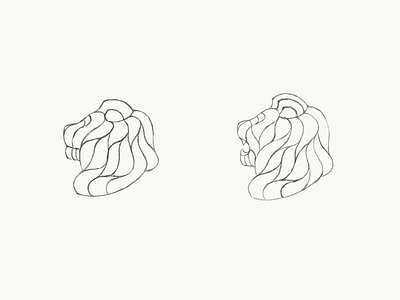 HSBC Lion Illustration animal design flat icon illustration lion logo mark symbol