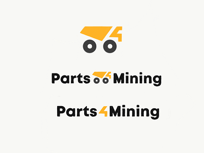 Parts4Mining Logo Concept 4 branding illustration logo mark number parts sketch