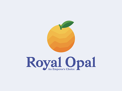 Royal Opal Logo Design branding logo logotype mark opal orange orange logo organic roman royal symbol