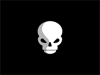 Spooky Skull Logo design flat halloween icon illustration logo mark skull symbol
