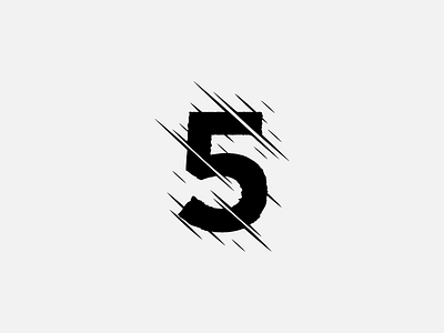 5 for 36daysoftype 36days 36daysoftype abstract icon letter logo mark type