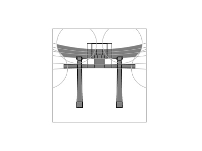 Japanese Arch branding building design flat identity japan logo mark symbol